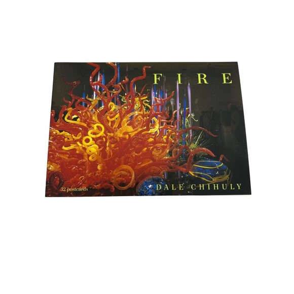 Fire By Dale Chihuly 32 Full-Color Postcards 2007 Chihuly Workshop Art Booklet - Picture 1 of 9